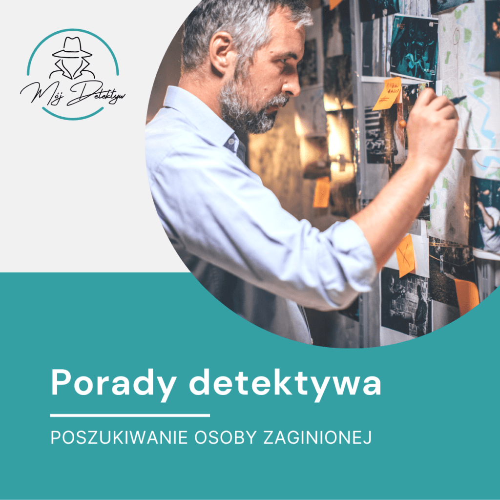 detektyw w trakcie śledztwa